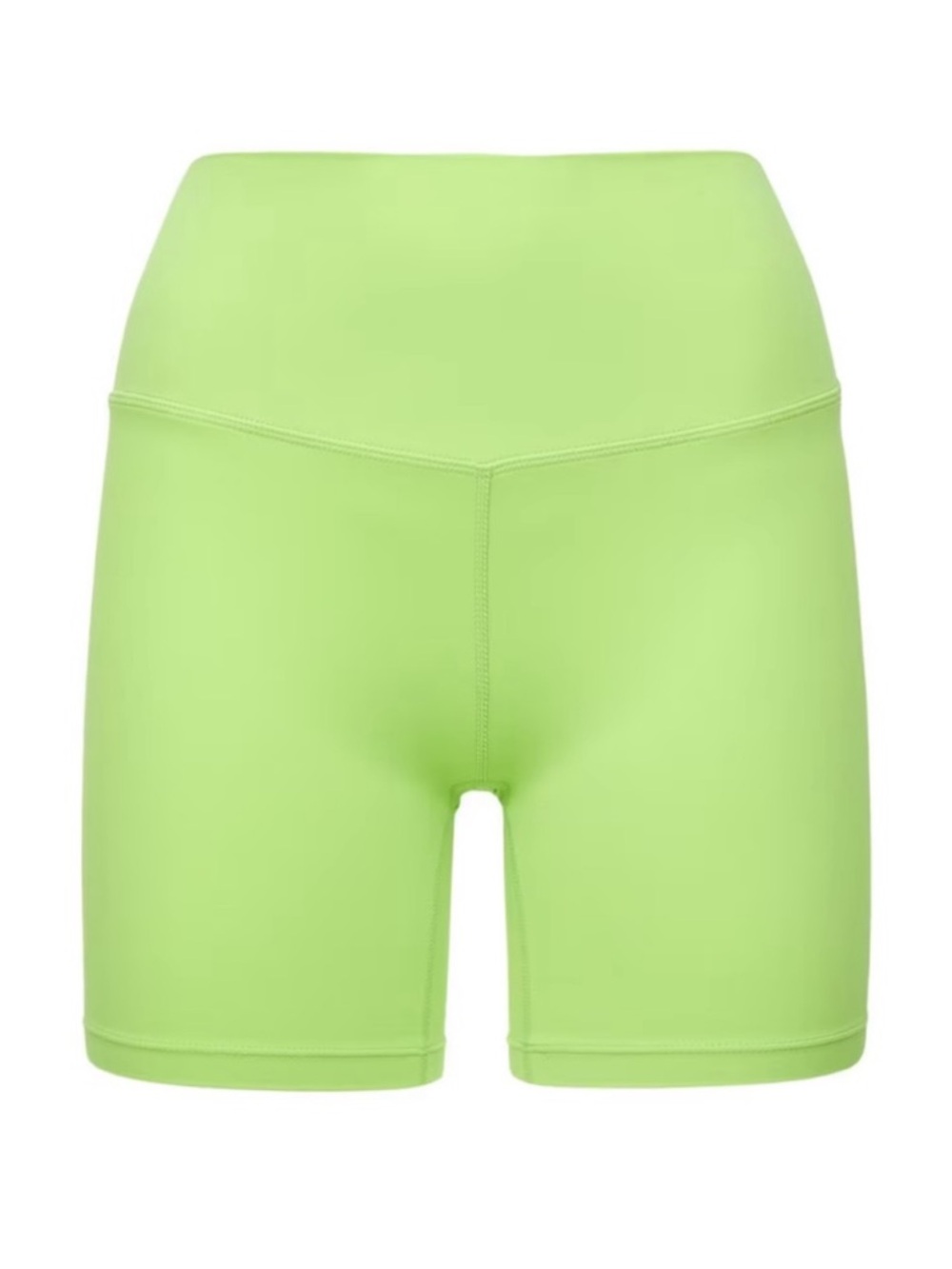 Never worn SPLITS59 lime green 6” AirWeight biker shorts Small